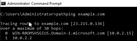 pathping output