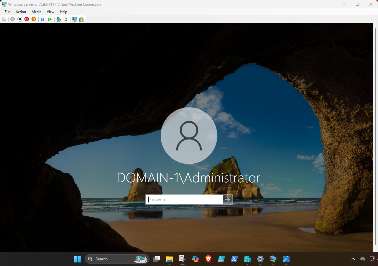 Active Directory lab step 25