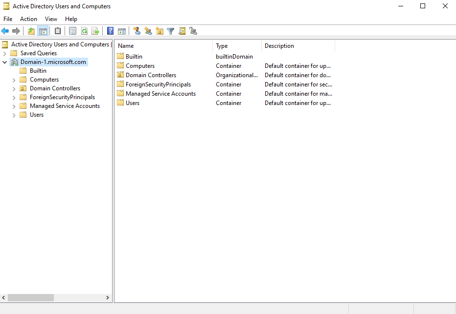 Active Directory lab step 28