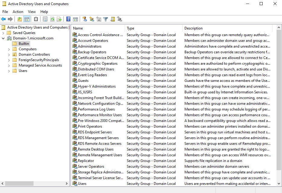 Active Directory lab step 29