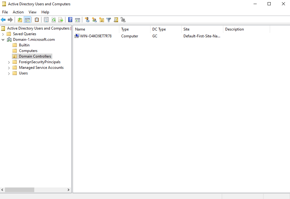 Active Directory lab step 30