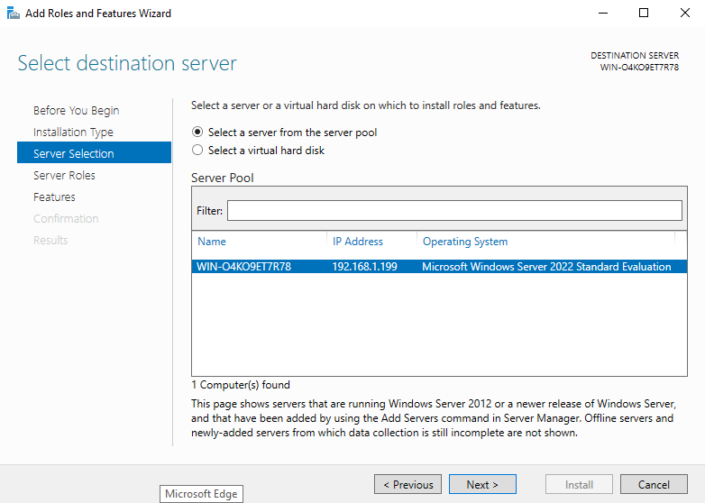 Active Directory lab step 4