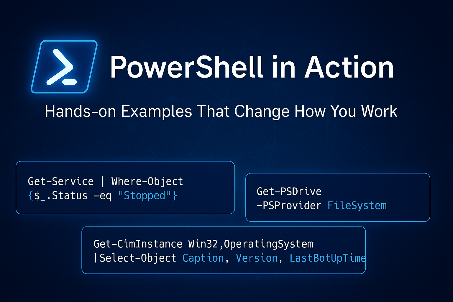 PowerShell themed cover