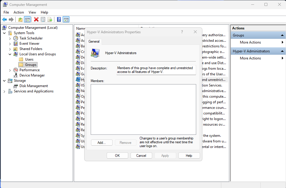Select Users dialog with Lab-Client User