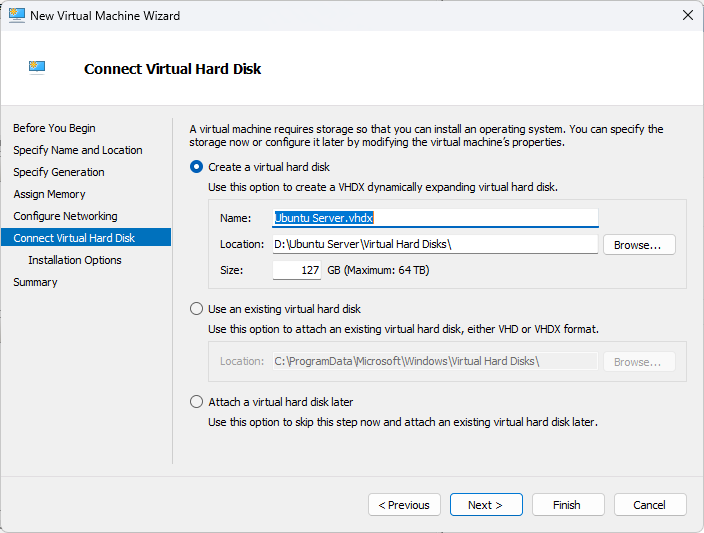 Ubuntu Server 24.04 installation step 13