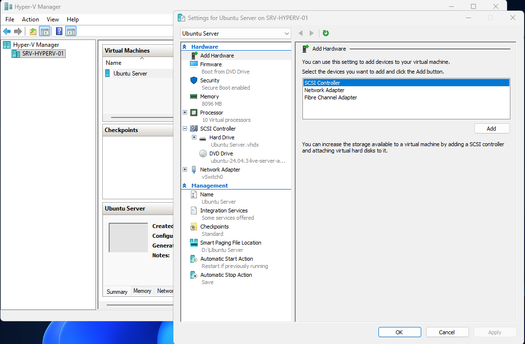 Ubuntu Server 24.04 installation step 26