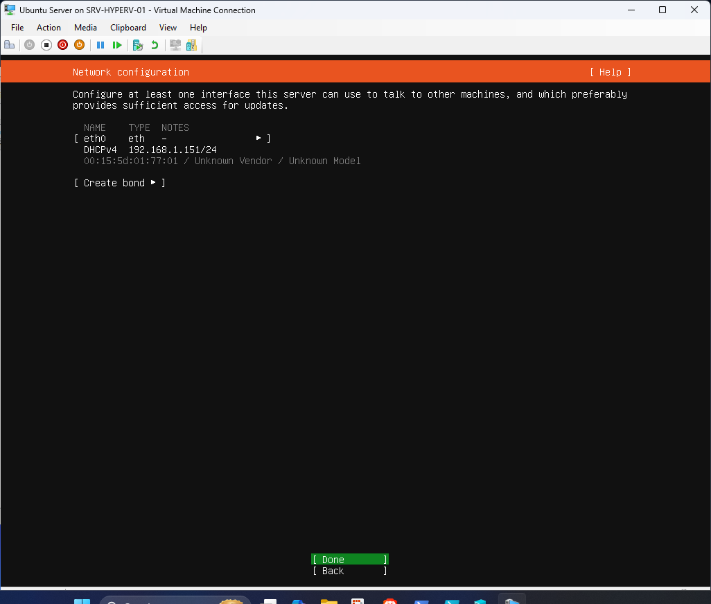 Ubuntu Server 24.04 installation step 36