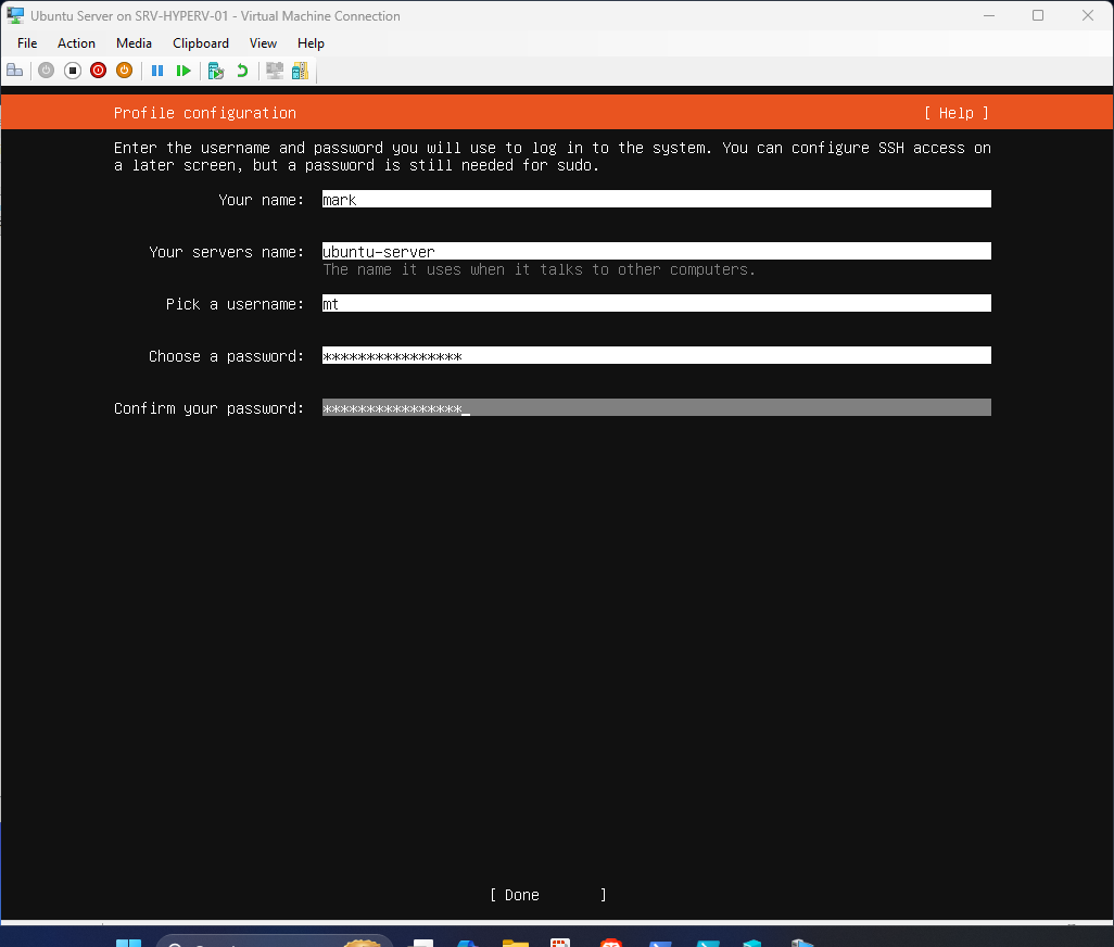 Ubuntu Server 24.04 installation step 43
