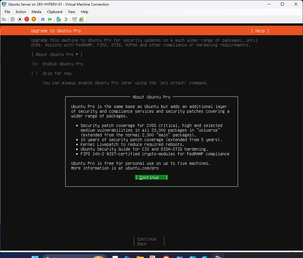 Ubuntu Server 24.04 installation step 44