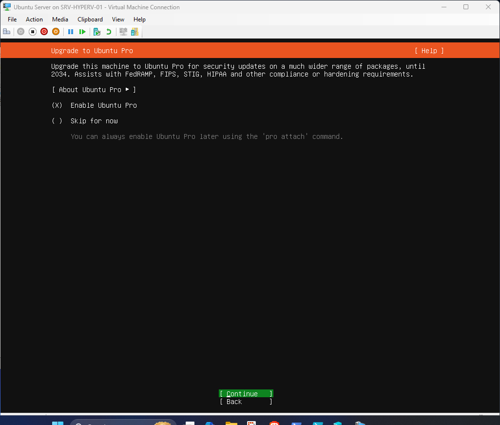 Ubuntu Server 24.04 installation step 45