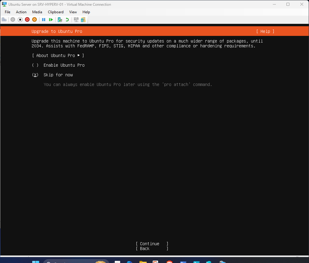 Ubuntu Server 24.04 installation step 47