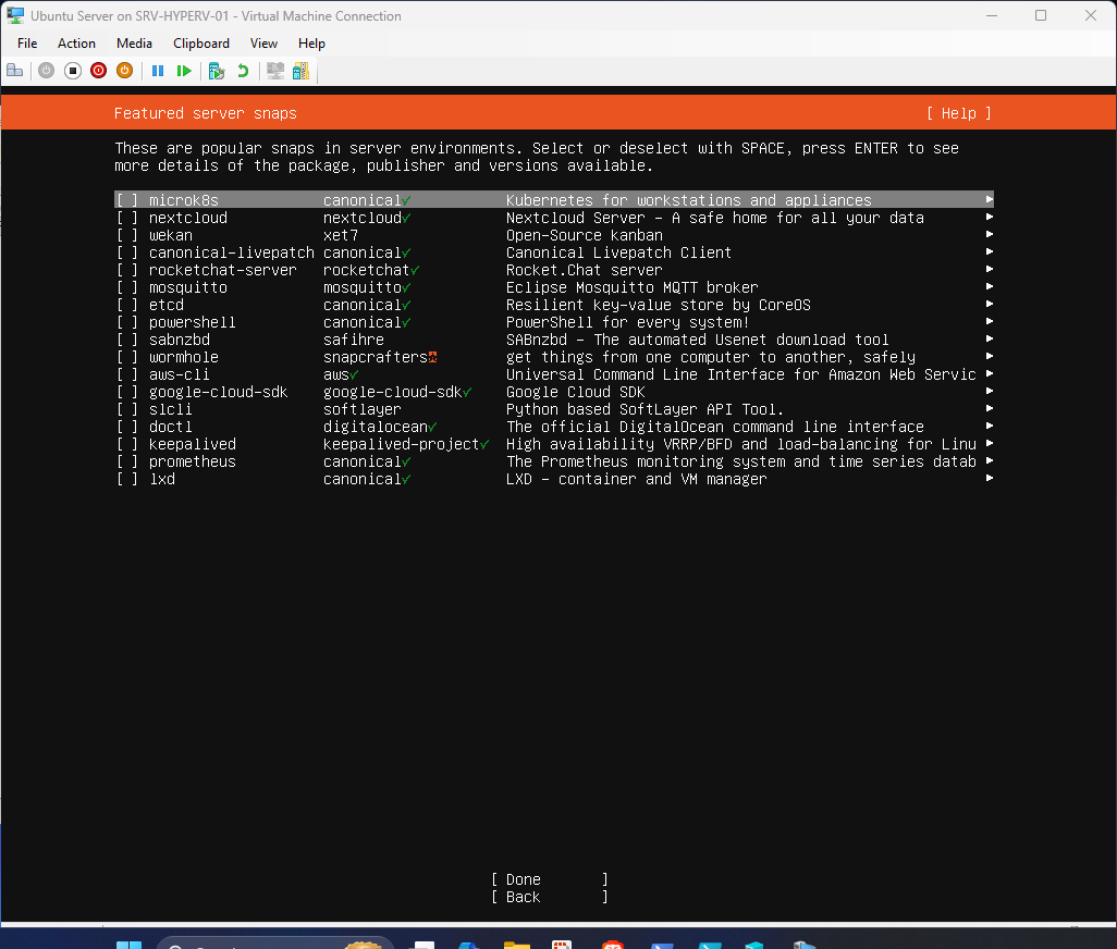 Ubuntu Server 24.04 installation step 49