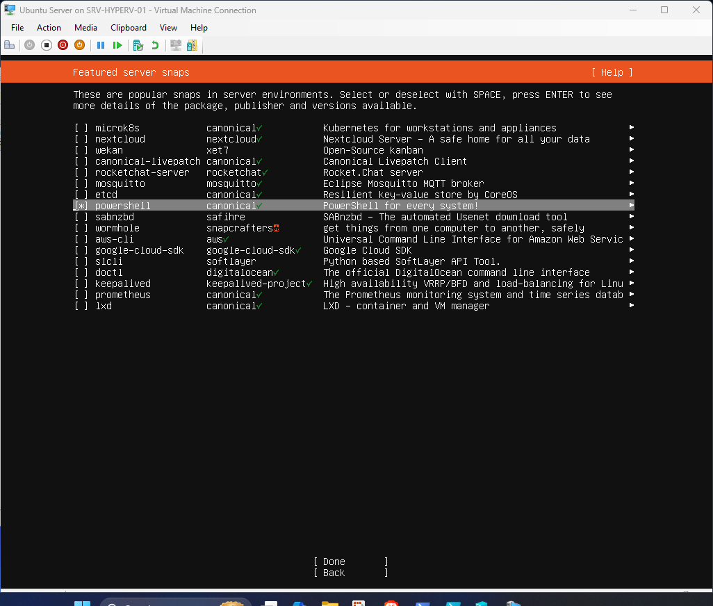 Ubuntu Server 24.04 installation step 51