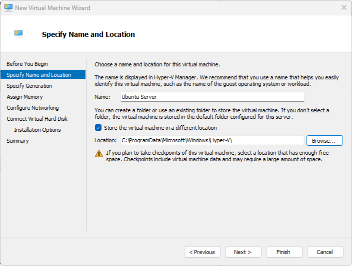 Ubuntu Server 24.04 installation step 7