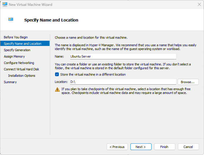 Ubuntu Server 24.04 installation step 9
