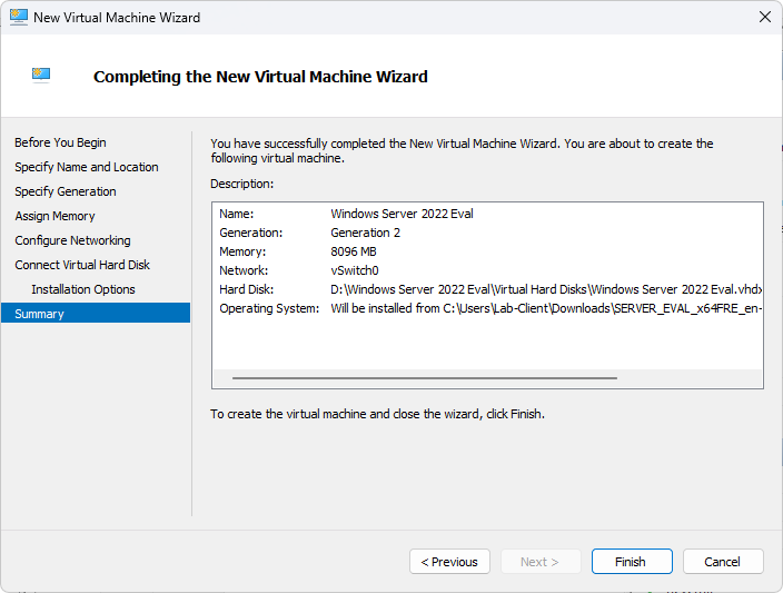 Windows Server 2022 installation step 10