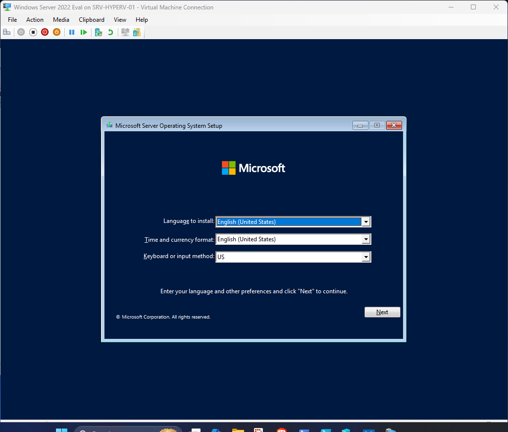 Windows Server 2022 installation step 15