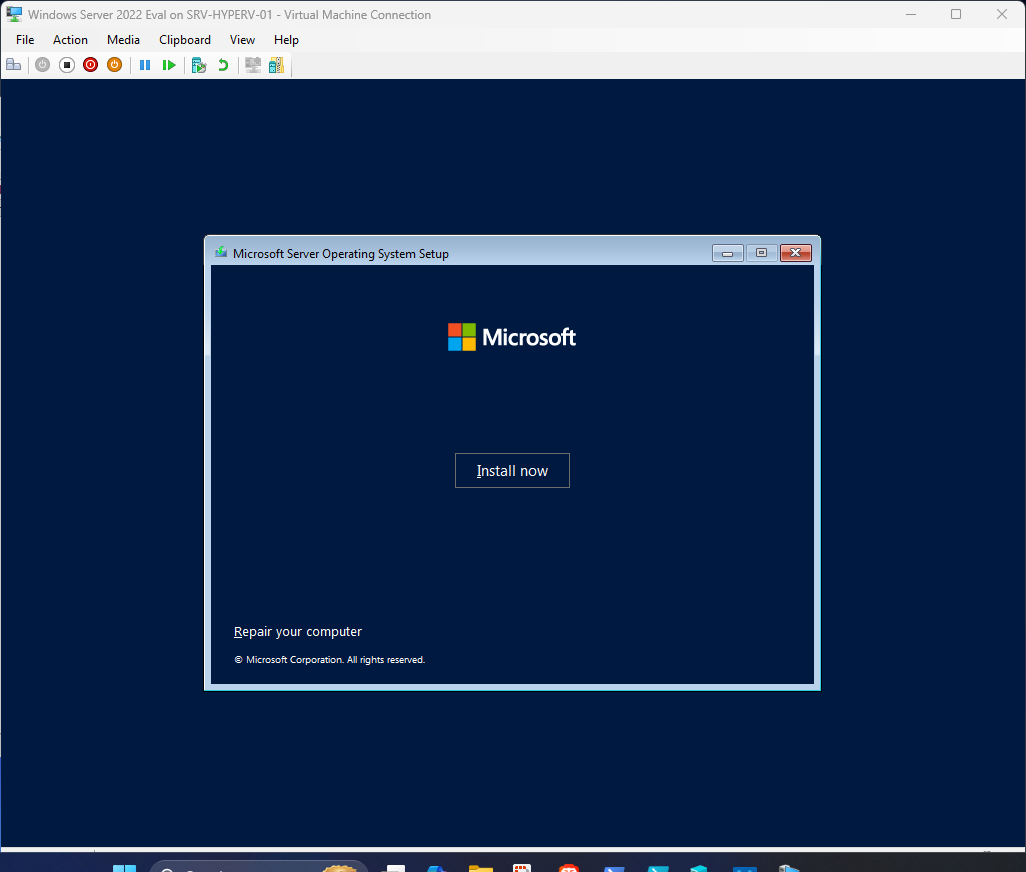 Windows Server 2022 installation step 16