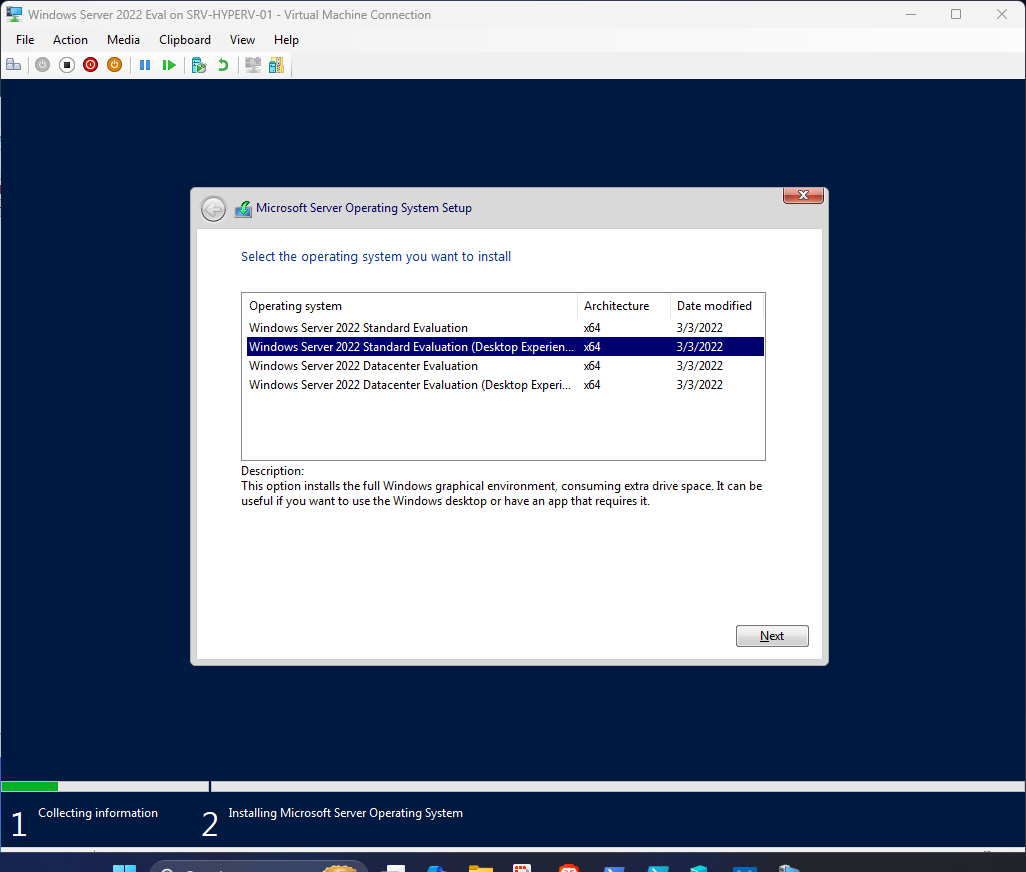 Windows Server 2022 installation step 18