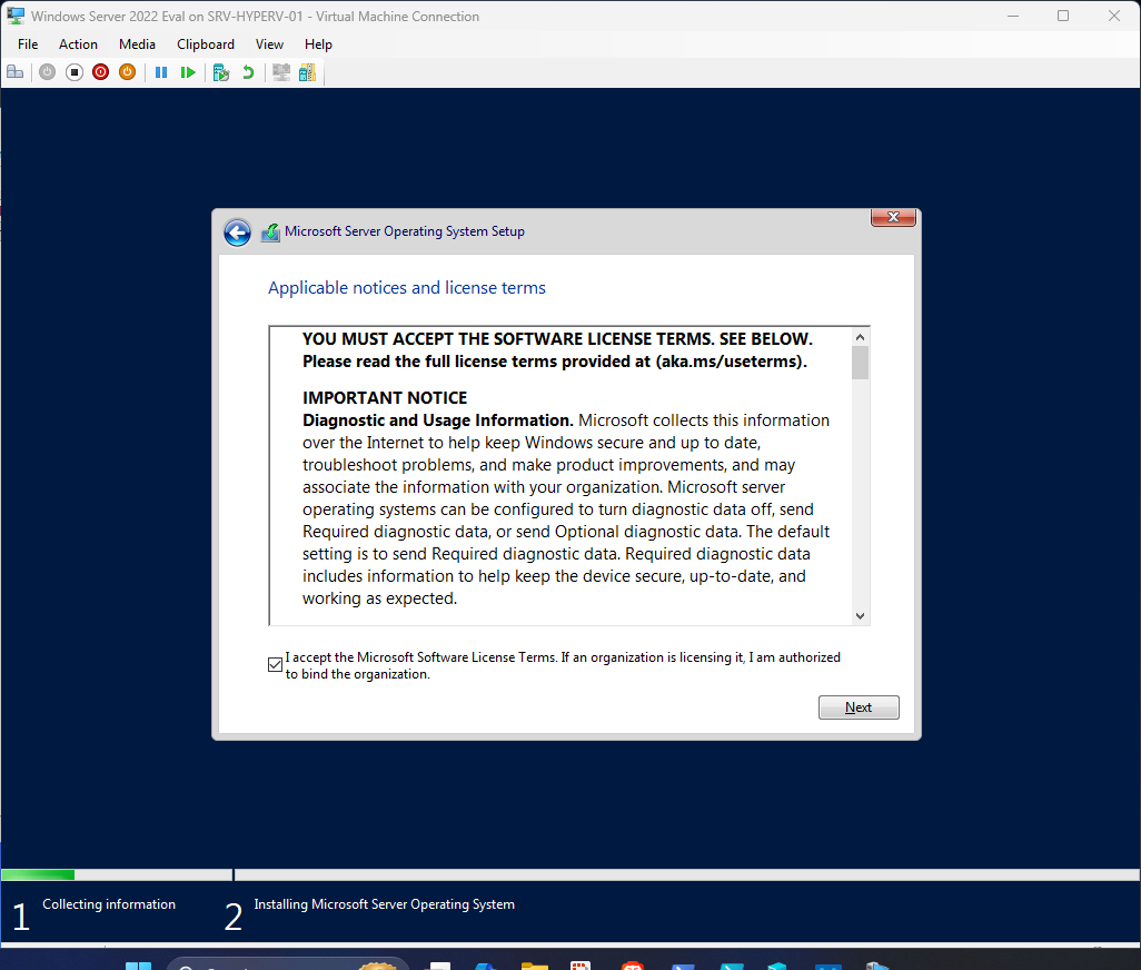 Windows Server 2022 installation step 19