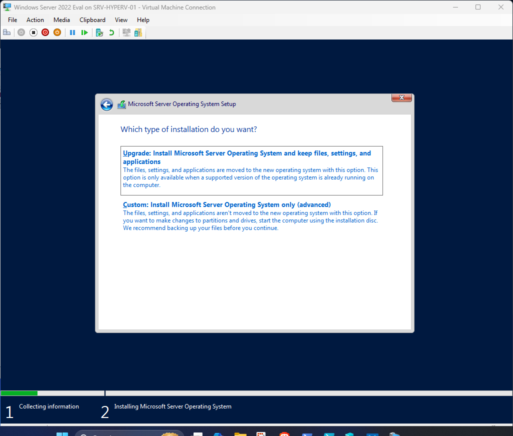 Windows Server 2022 installation step 20
