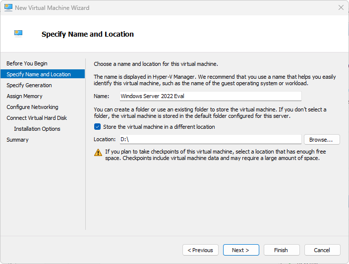 Windows Server 2022 installation step 3