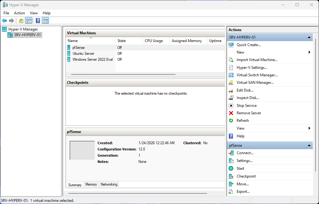 pfSense installation step 13