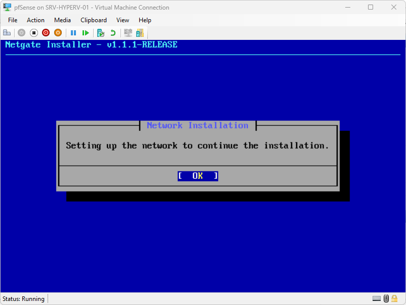 pfSense installation step 20