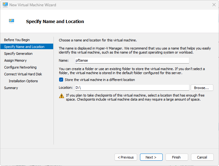 pfSense installation step 3
