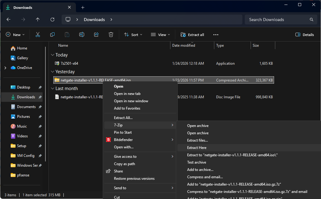 pfSense installation step 9