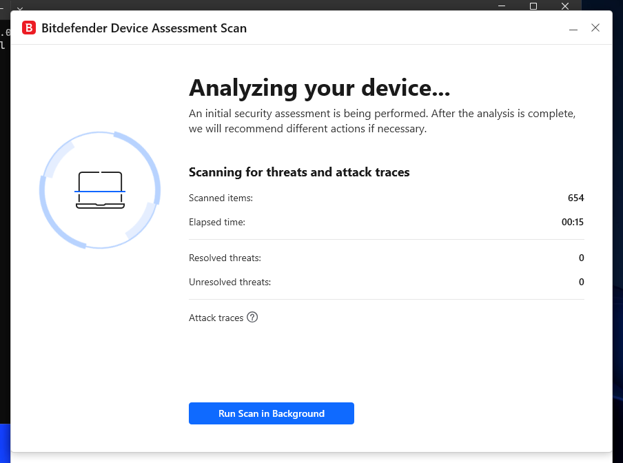BitDefender setup step 12