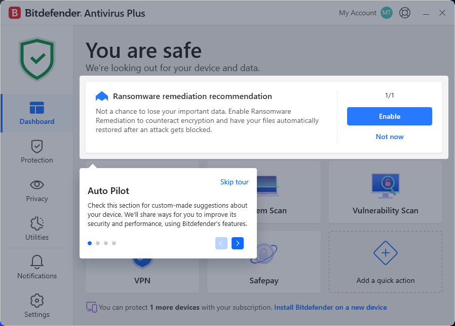 BitDefender setup step 14