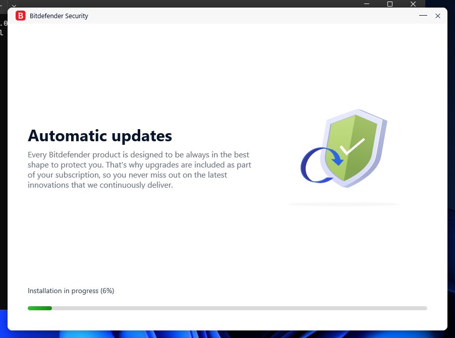 BitDefender setup step 5