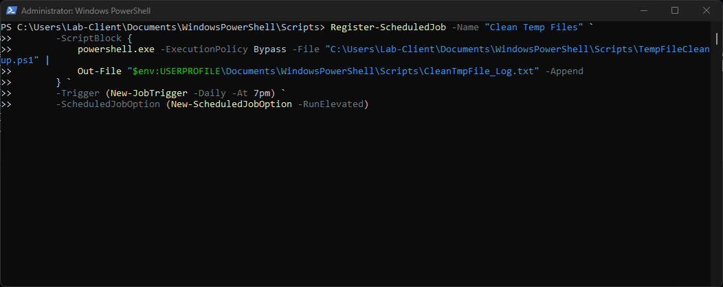 Temp files and recycle bin cleaned
