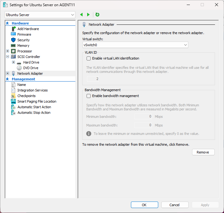 Virtual Switch Setup Step 7