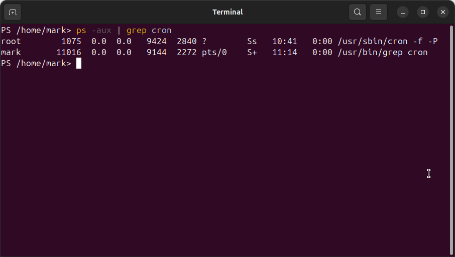 Using ps aux and grep inside PowerShell