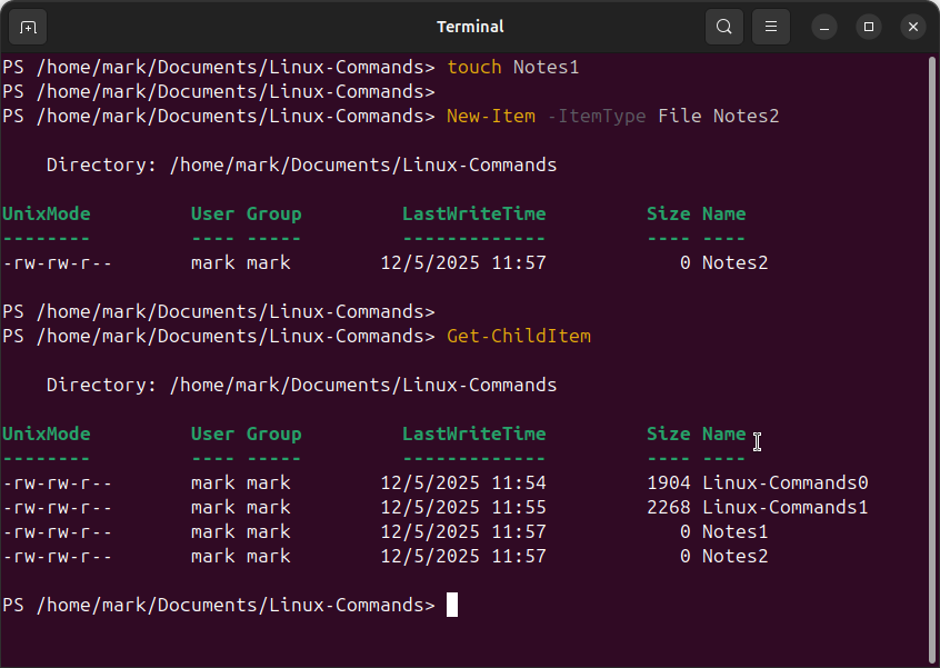 PowerShell cp Copy-Item example