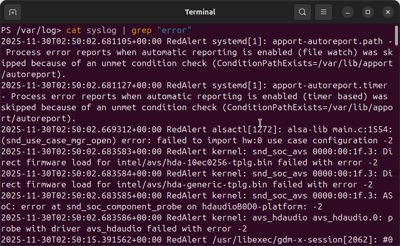 Searching processes with grep