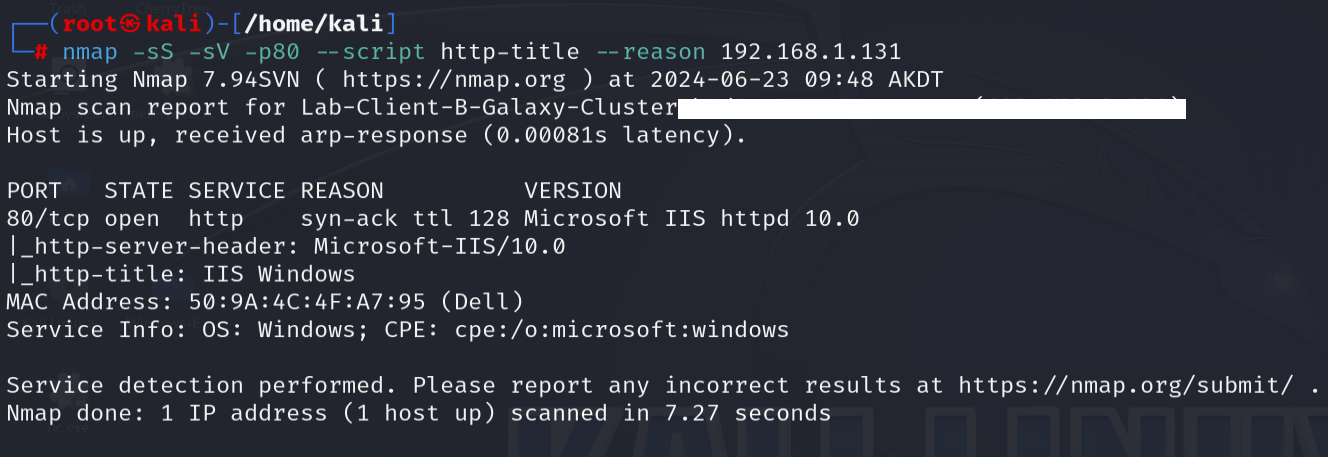 Nmap OS Discovery 3
