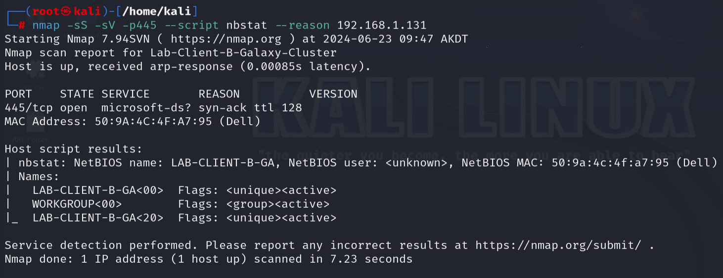 Nmap OS detection result 2