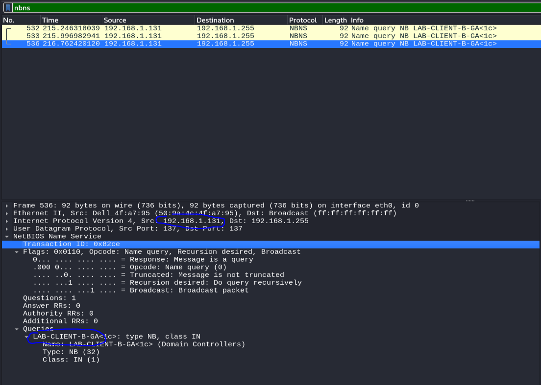 Wireshark enumeration panel 4