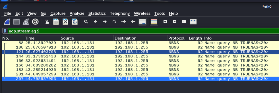 Wireshark enumeration 0