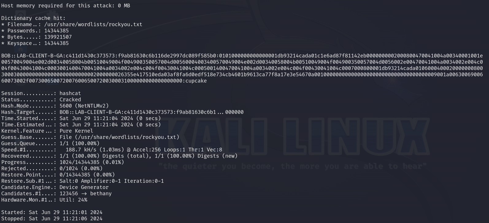 Hashcat: final output verification