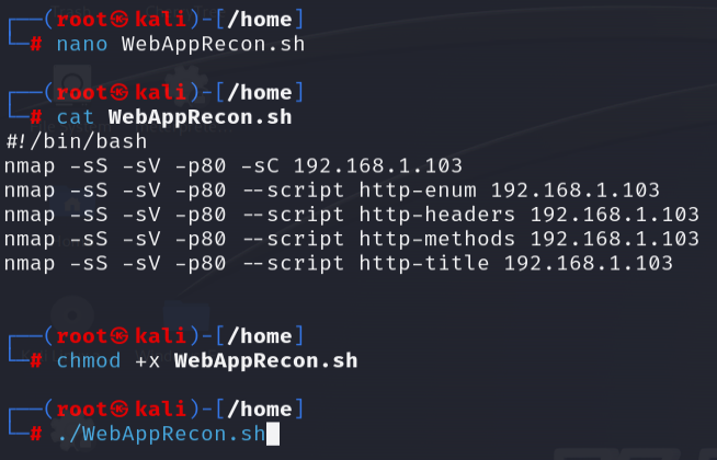 Bash script creation 3
