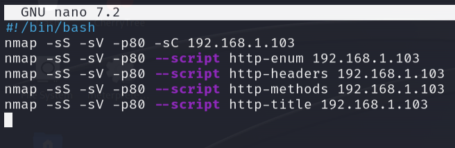Bash script creation 2