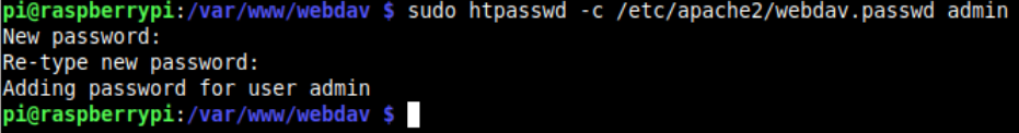 Weak credentials configured for WebDAV