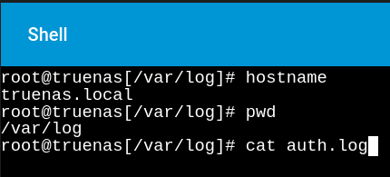 Viewing /var/log/auth.log entries with repeated failures