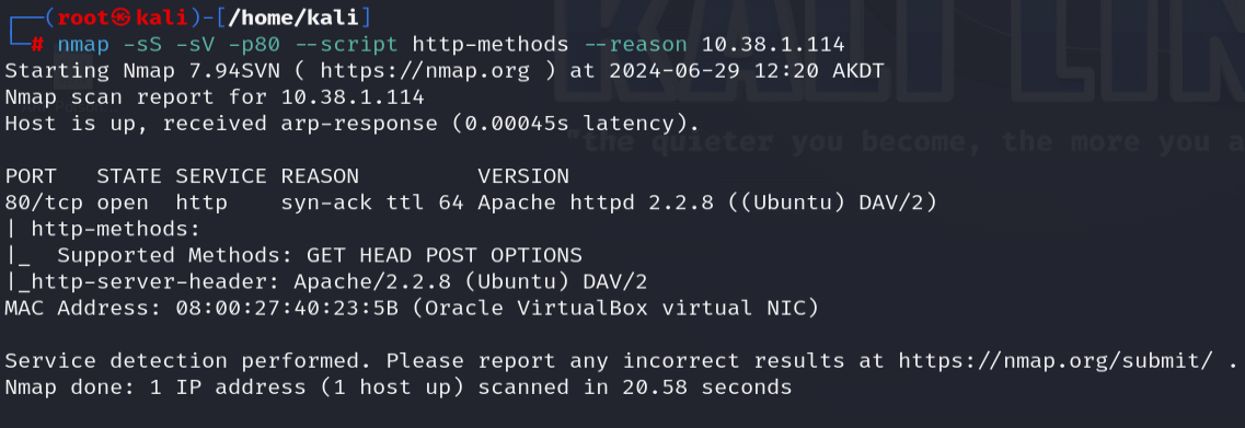 Nmap service discovery 4