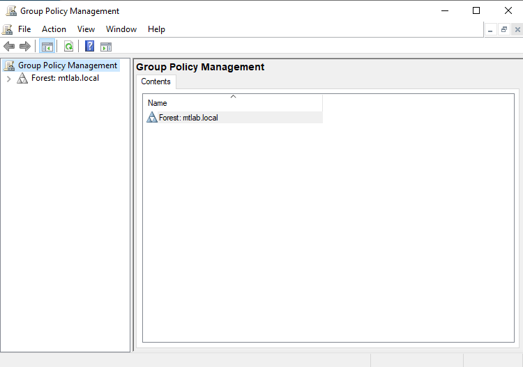 Group Policy Management console